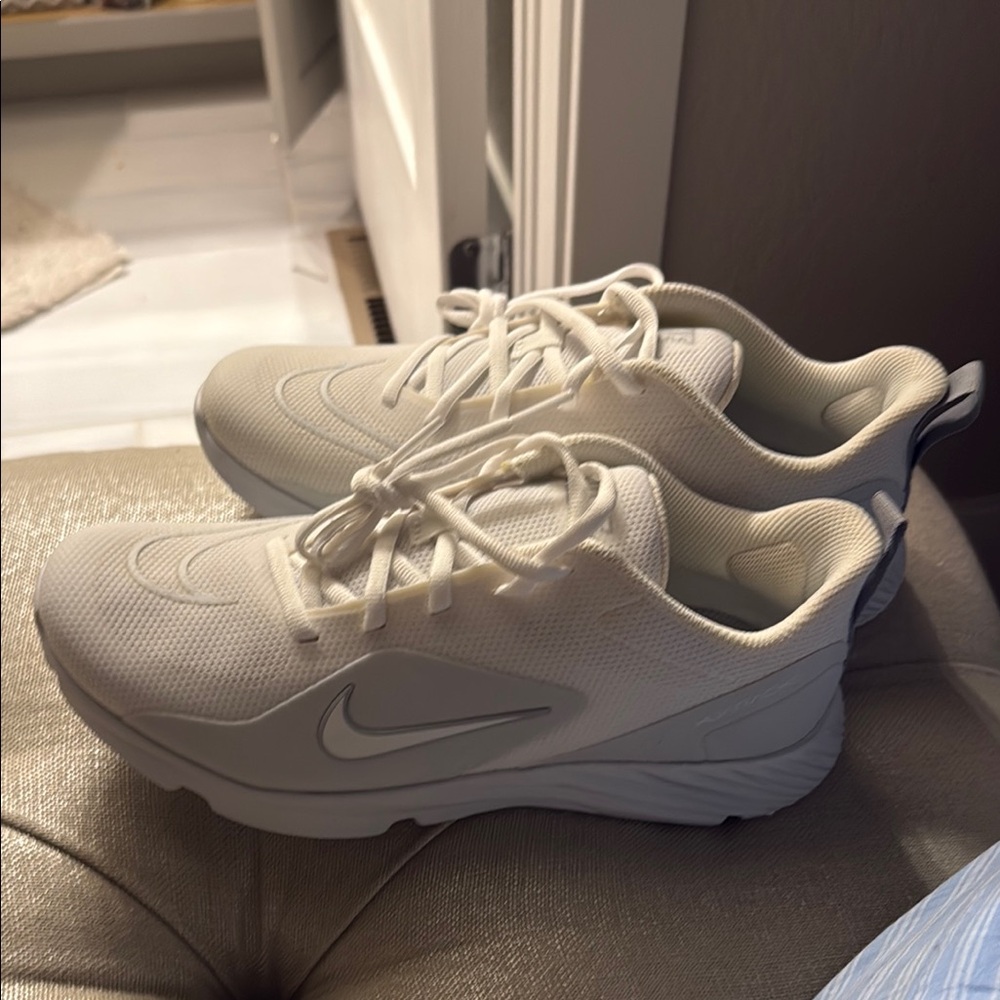 Nike White lacrosse turf shoes. Never worn